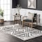 Nuloom Eilene Geometric Diamond Tasseled Area Rug 5ft x 8ft KKIO06A-508 - alternate 1